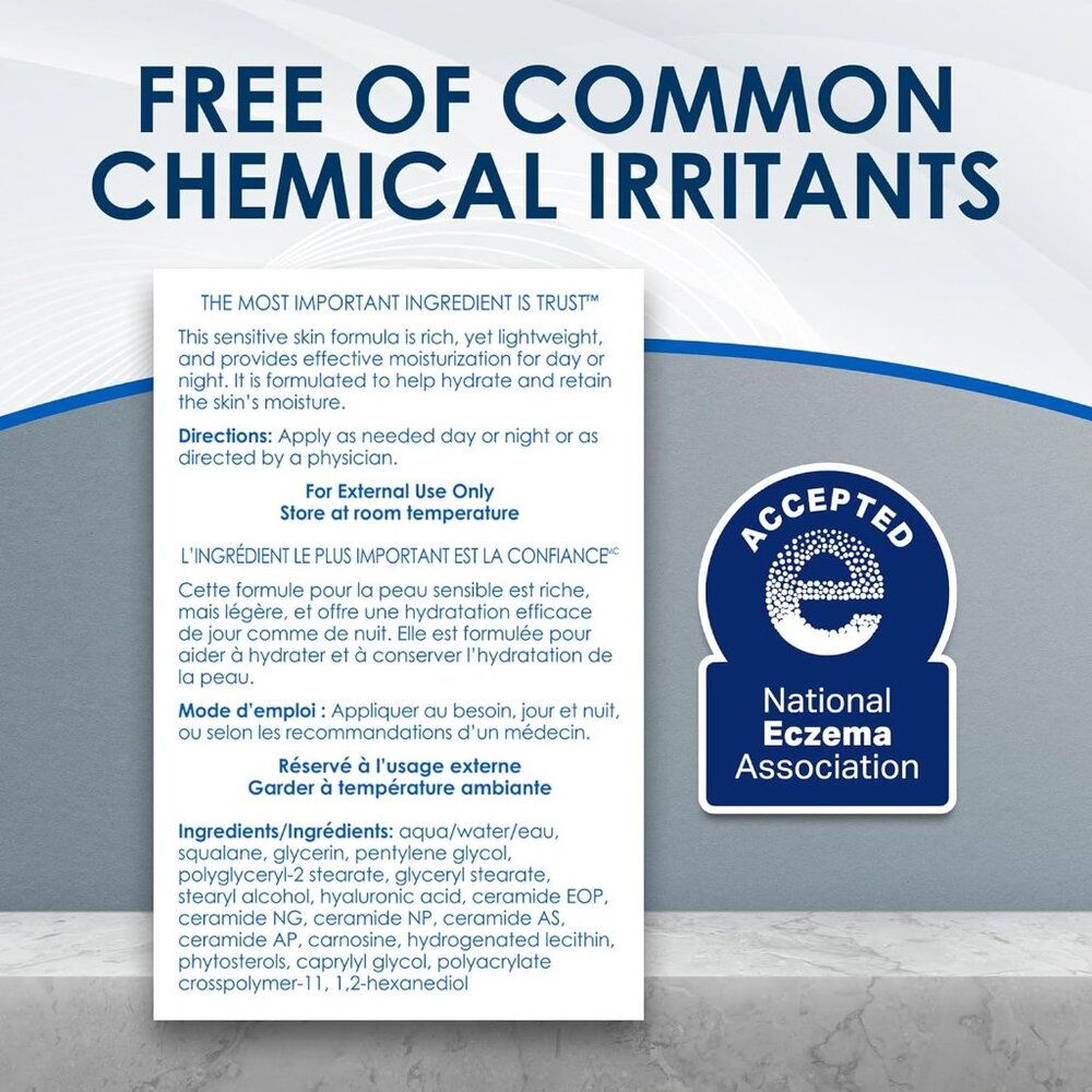 Daily Facial Moisturizer With Ceramides and Hyaluronic Acid - Formulated Without - Picture 8 of 10